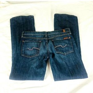 7 For All Mankind Women's Blue Boot Cut Jeans